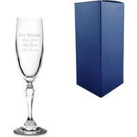 Uniqueful Personalised Charleston Champagne Flute 6oz Birthday Gift for Friend in Clear