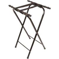 Harbour Housewares Metal Folding Serving Tray Stand in Black