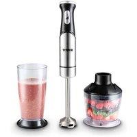 Tower 1200W 3 in1 Hand Blender in Silver