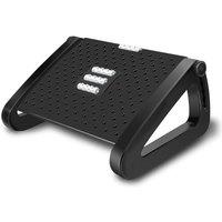 MANTRARAJ Adjustable Under-Desk Footrest Height Leg Rest Office Foot Rest in Black