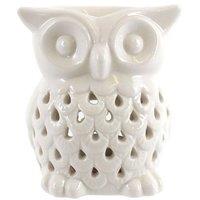 Something Different Owl Oil Burner in White