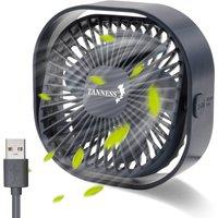 Tanness USB Desk Fan - Portable Quiet Cooling Fan - Compact Fan - Navy Blue