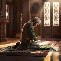 Nicoman Velvet Prayer Mat 120cm x 70cm in Green | Size: 70 cm x 120 cm