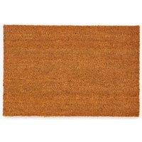Esselle Astley Plain PVC Backed Coir Mat in Natural | Size: 40 cm x 60 cm