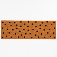 Esselle Astley Totally Dotty Natural Printed PVC Backed Coir Mat | Size: 40 cm x 120 cm