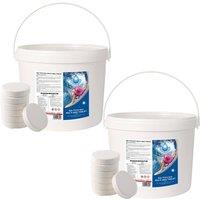Shatchi Multifunctional Chlorine Tablets All in One Dispenser Tablets(4 in 1) 5kg Or 10kg in White | Size: 5 Pack