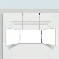 Ventryn 3 Way 360 Degree Self Hair Cut Mirror Tri Fold with LED in Black