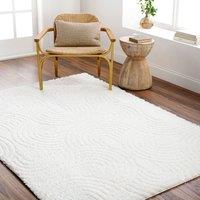 Livabliss Nomadic Shaggy Ivory Modern Graphic Soft Plush Pile Rug | Size: 200 cm x 275 cm
