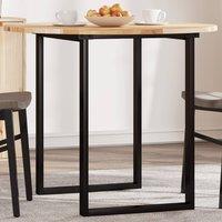 Berkfield Home Table Top Round 90x2 cm Solid Wood Acacia in Brown | Size: 90x2 cm