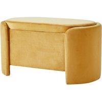 Nordlys Scandinavian Design Bench with Storage in Yellow