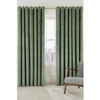 Helena Springfield 'Escala' Woven Lined Curtains in Light Green | Size: 167 cm width x 137 cm drop