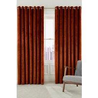 Helena Springfield 'Escala' Woven Lined Curtains in Copper | Size: 167 cm width x 228 cm drop