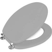 Showerdrape Oxford Grey Wooden Toilet Seat