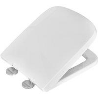 Showerdrape Malaga Square Soft Close Quick Release Adjustable Toilet Seat in White