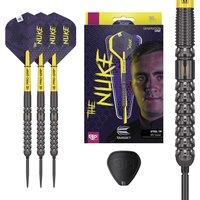 Target Darts Luke Littler G1 90% Tungsten Swiss Point Steel Tip Darts Set in Purple | Size: 23g