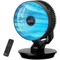 Air Pro 10 Desk Fan SmartVoice & Remote Control - 12H Timer- 6 Speeds in Black