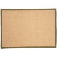 Esselle Swinton Sisal Jute Medium Boucle Rug in Green | Size: 160 cm x 230 cm