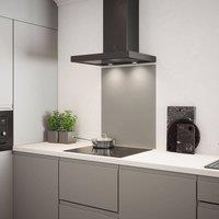 Splashback Matt Grey Indoor Toughened Glass Kitchen s 600mmx750mmx6mm
