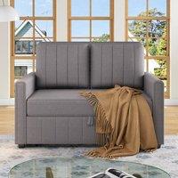 BTM Folding sofa bed with adjustable backrest ideal for small spaces in Grey