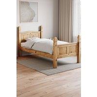 HD Designs Corona Single Bed High Foot End Bedroom Furniture in Brown