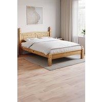 HD Designs Corona King Size Bed Low Foot End Bedroom Furniture in Brown
