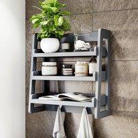HD Designs Modern Hanging Rack Bathroom Organizer 770 x 300 x 300 mm in Grey