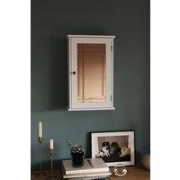 HD Designs Priano 1 Door Mirrored Wall Cabinet With Shelf Storage Bathroom in White