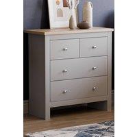HD Designs Arlington 2+2 Drawer Chest Storage Bedroom Furniture in Grey