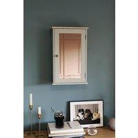 HD Designs Priano 1 Door Mirrored Wall Cabinet With Shelf Storage Bathroom in Grey