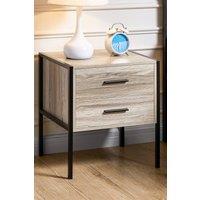HD Designs Brooklyn 2 Drawer Chest Of Drawers Storage Bedroom Furniture in Grey