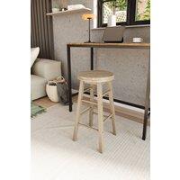 HD Designs Wooden Revolving Bar Stool Kitchen Seat Dining Furniture in Brown