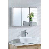 HD Designs Stainless Steel 3-Door Wall Cabinet (ALREADY ASSEMBLED) in Silver