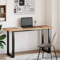 Berkfield Home Desk Top Oil Finished 140x50x2 cm Solid Wood Acacia in Brown | Size: 140 x 50 x 2 cm