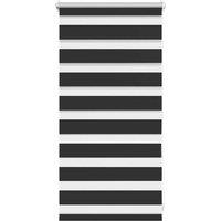 Berkfield Home Zebra Blind 40 x 100 cm Black
