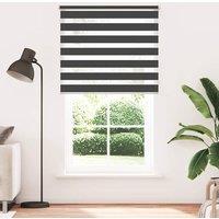 Berkfield Home Zebra Blind 120 x 230 cm Black