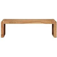 Berkfield Home TV Stand 110x33x33 cm Solid Wood Acacia in Brown | Size: 110 x 33 x 33 cm