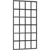 Berkfield Home Sliding Door ESG Glass & Aluminium 102x205 cm Black