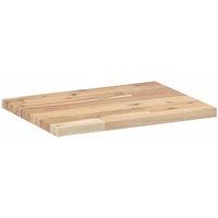 Berkfield Home Compact Floating Shelf 40x30x2 cm Untreated Solid Wood Acacia in Brown | Size: 40 x 30 x 2 cm