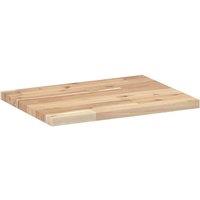 Berkfield Home Compact Floating Shelves 2 pcs 40x30x2 cm Untreated Solid Wood Acacia in Brown | Size: 40 x 30 x 2 cm