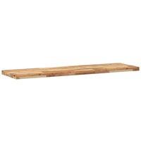 Berkfield Home Compact Floating Shelves 2 pcs 160x40x4 cm Oil Finished Solid Woo in Brown | Size: 160 x 40 x 4 cm
