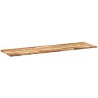 Berkfield Home Compact Floating Shelves 2 pcs 140x40x2 cm Oil Finished Solid Woo in Brown | Size: 140 x 40 x 2 cm