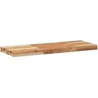 Berkfield Home Compact Floating Shelves 2 pcs 80x30x4 cm Oil Finished Solid Wood in Brown | Size: 80 x 30 x 4 cm