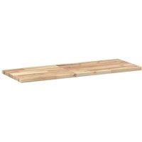 Berkfield Home Compact Floating Shelves 3 pcs 100x30x2 cm Untreated Solid Wood Acacia in Brown | Size: 100 x 30 x 2 cm