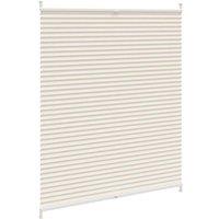 Berkfield Home Plisse Blind 110x125cm Creme in Cream | Size: 110x125 cm