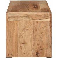 Berkfield Home TV Stand 110x33x33 cm Solid Wood Acacia in Brown | Size: 110 x 33 x 33 cm