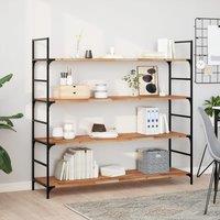 Berkfield Home Floating Shelves 3 pcs 140x40x2 cm Oil Finished Solid Wood Acacia in Brown | Size: 140 x 40 x 2 cm