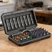 Ventryn 43 Pcs Multi Bit Magnetic Precision Screwdriver Set DIY Kit in Black