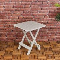 Nordara White Portable Foldable Camping Picnic Table Indoor Outdoor