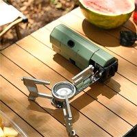 Nordara Folding Portable Gas Camping Stove Auto Lock High Power in Green