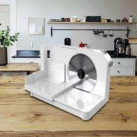Ventryn Foldable Electric Kitchen Slicer for Food, Meat & Bread Cutting in White